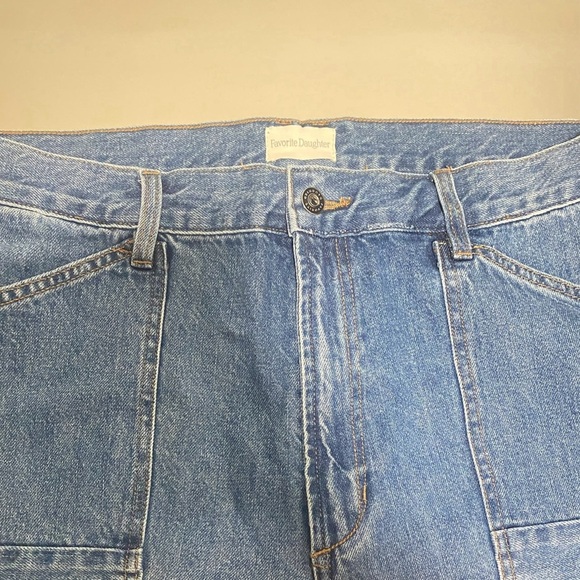 EUC Favorite Daughter The Mischa Super High Rise Utility Jeans in Paris -Size 34 - Picture 9 of 15
